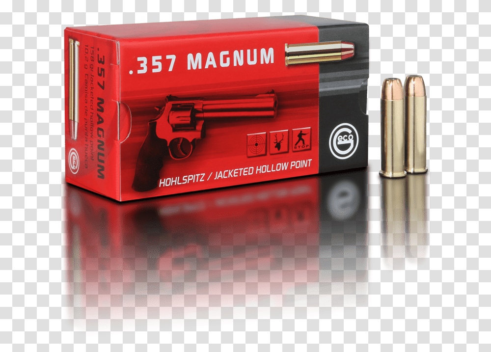 Geco 357 Magnum Fmj Fp, Weapon, Weaponry, Ammunition, Gun Transparent Png