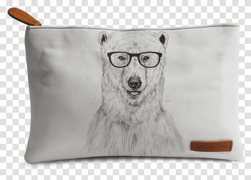 Geek Bear, Pillow, Cushion, Glasses, Accessories Transparent Png