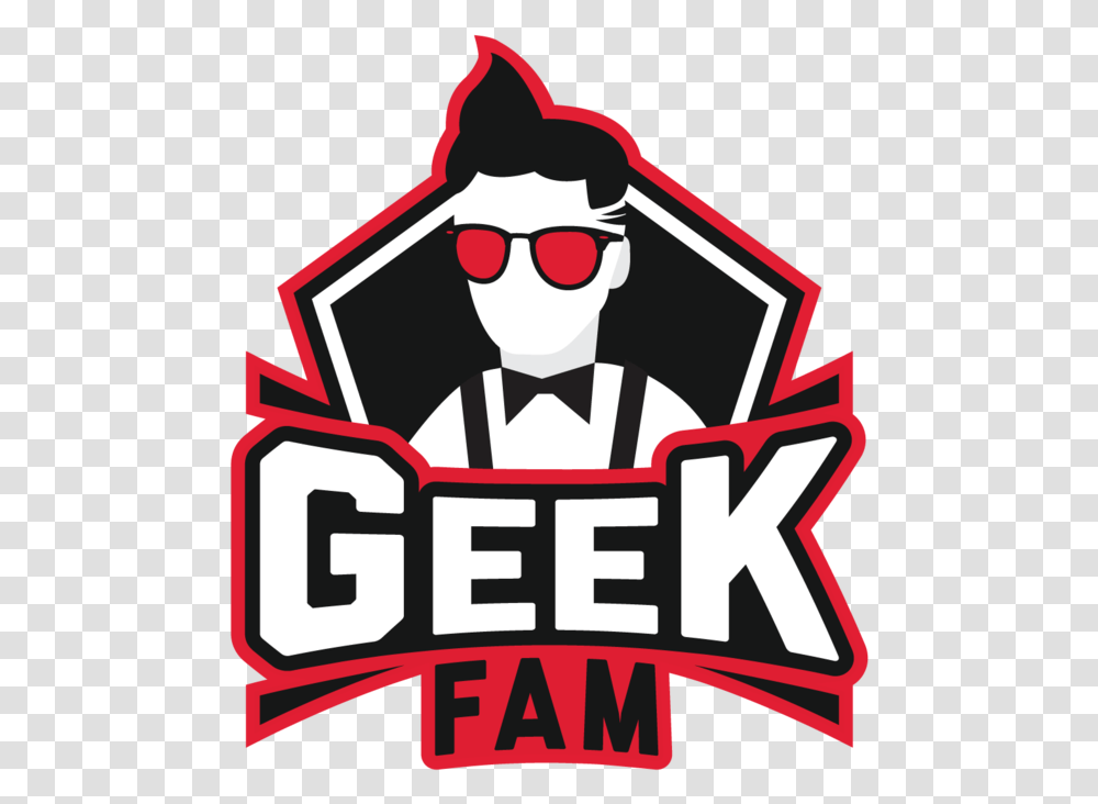 Geek Fam Geek Fam Logo, Sunglasses, Crowd, Poster Transparent Png