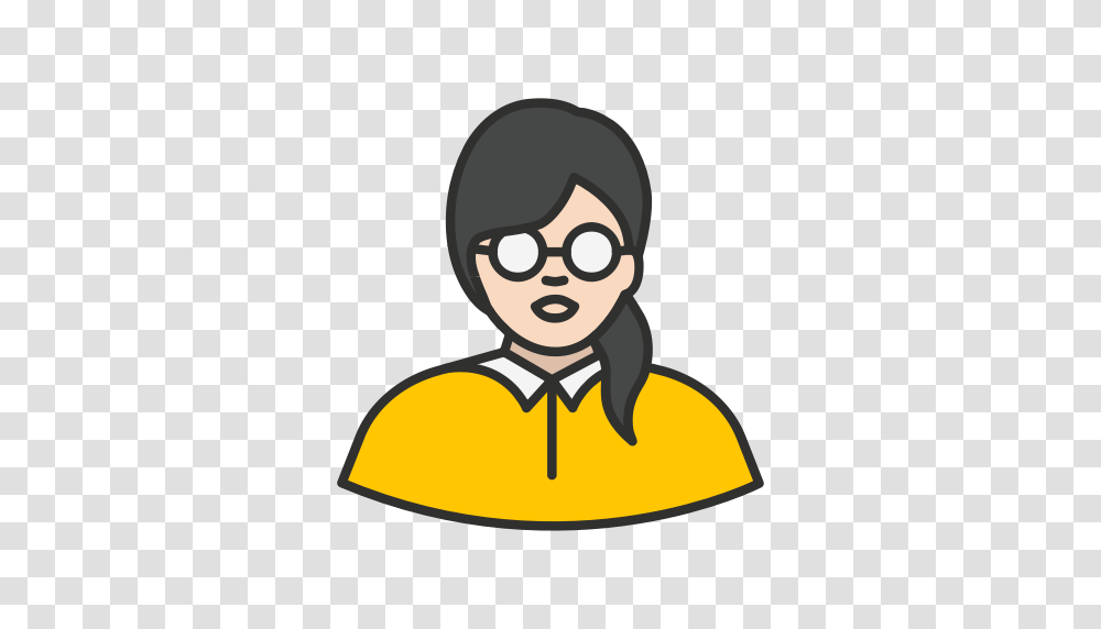 Geek Girl Nerd Woman Icon Transparent Png