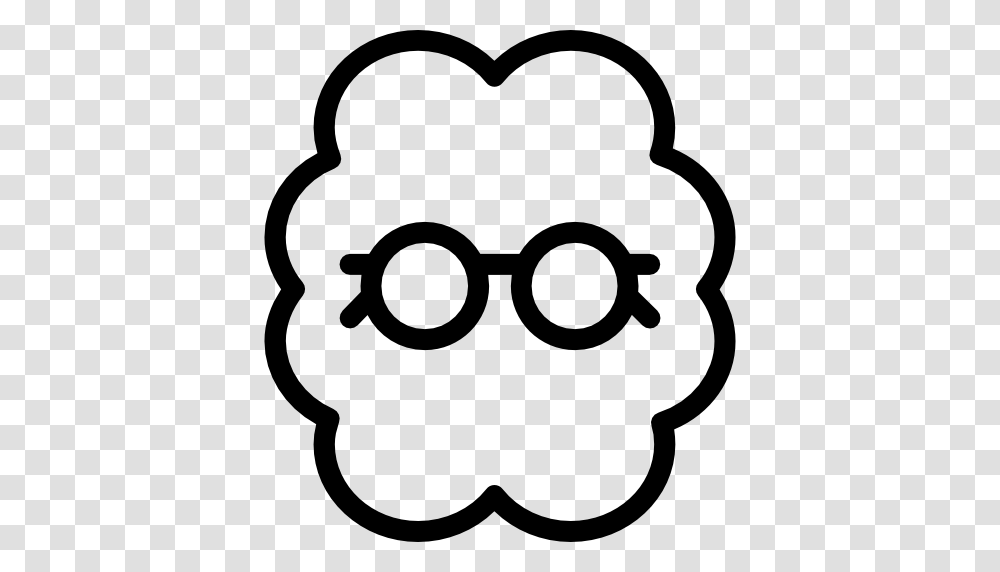 Geek Glasses Emoticon Nerd Smiley Face Smiley Icon, Stencil, Heart Transparent Png
