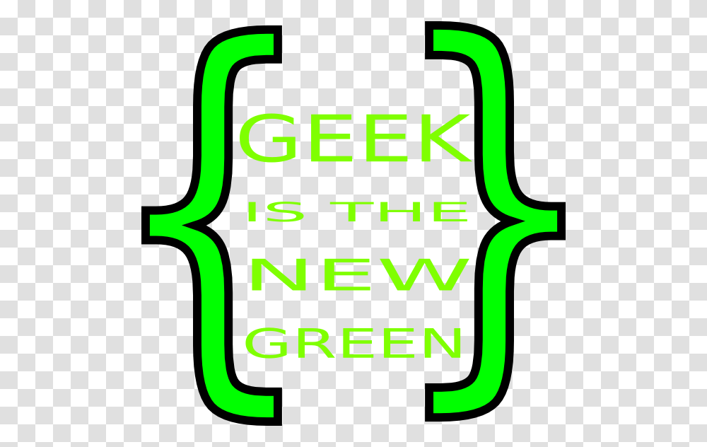 Geek Is The New Green Clip Art, Label, Number Transparent Png