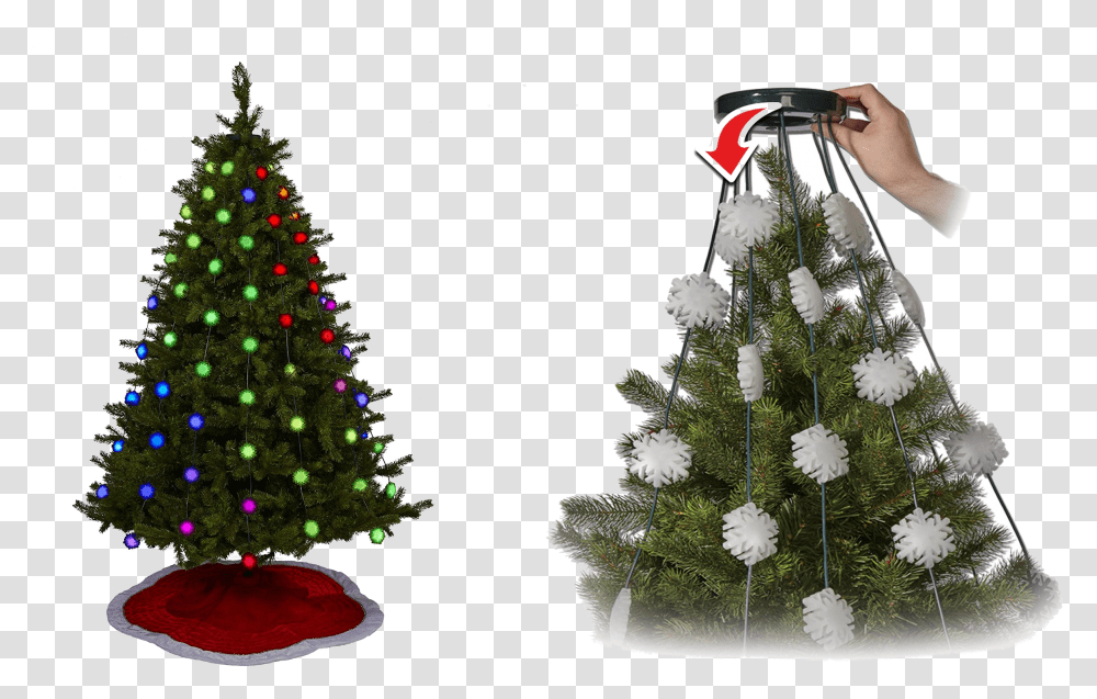 Geek Mytree Glowflakes Easy To Install Christmas Tree Geek My Tree, Plant, Ornament Transparent Png