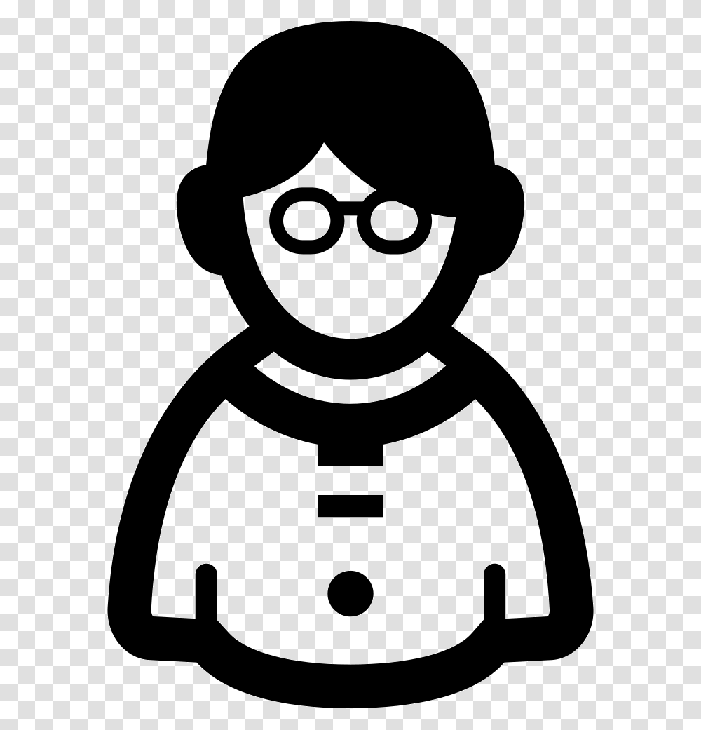 Geek Person Icon, Stencil Transparent Png
