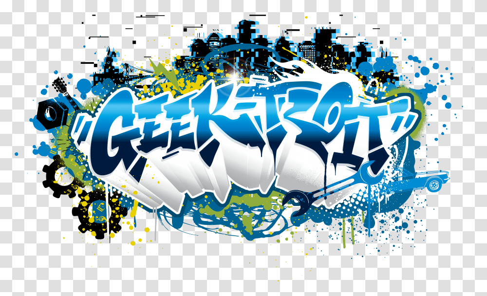 Geek Troit Graphic Design, Graphics, Art, Graffiti, Text Transparent Png