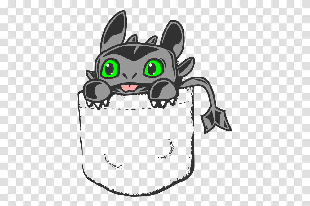 Geeksvgs Toothless In Pocket Pocket Toothless Sticker, Stencil, Furniture Transparent Png