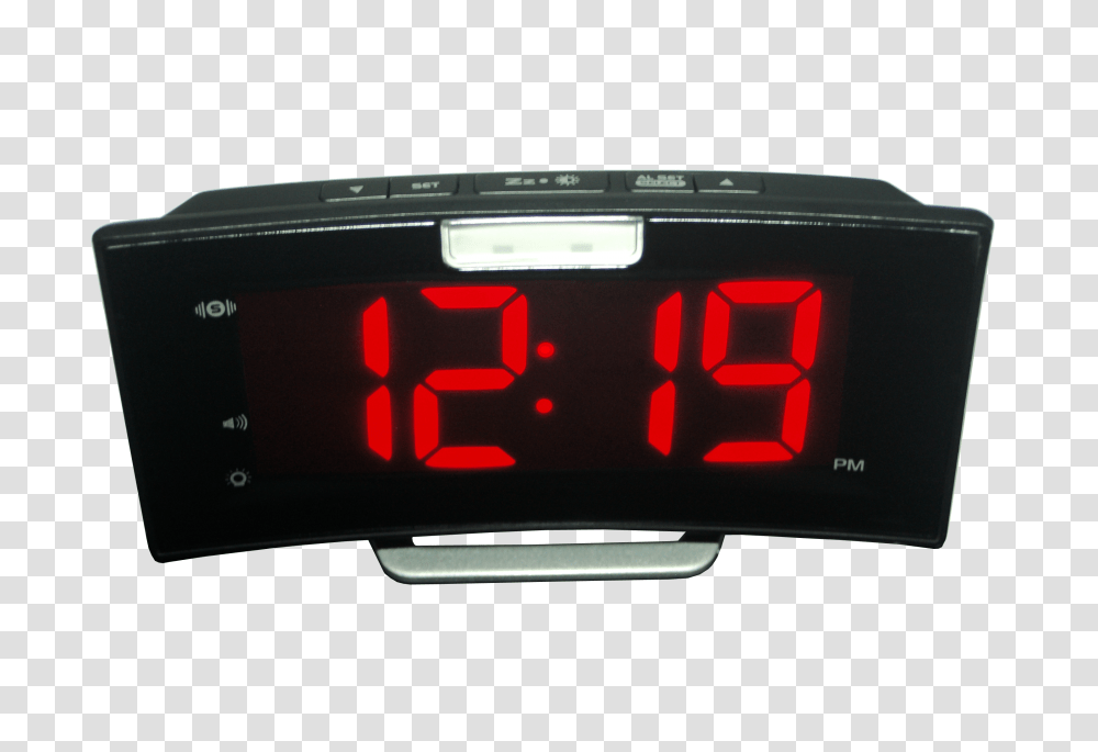 Geemarc Wake N Shake Curve Alarm Clock Ihear, Digital Clock, Camera, Electronics Transparent Png