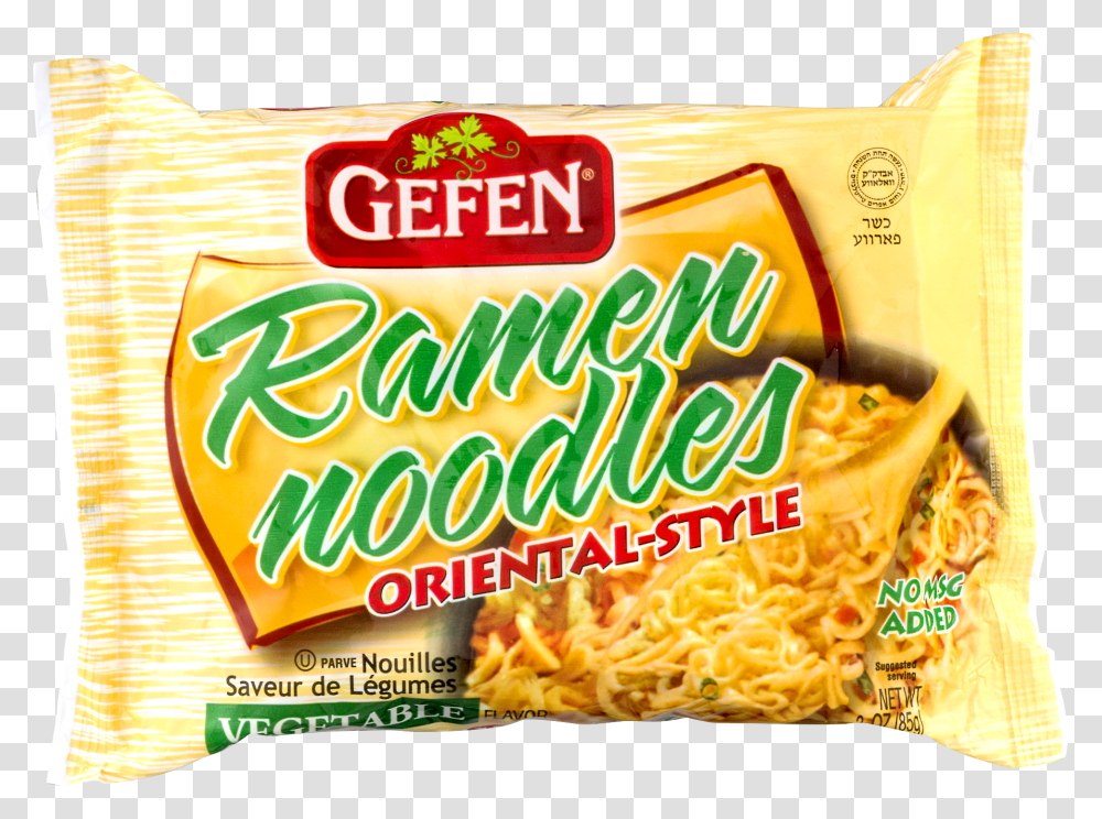 Gefen Ramen Noodles Oriental Style Vegetable Flavor Oz, Pasta, Food, Vermicelli, Plant Transparent Png