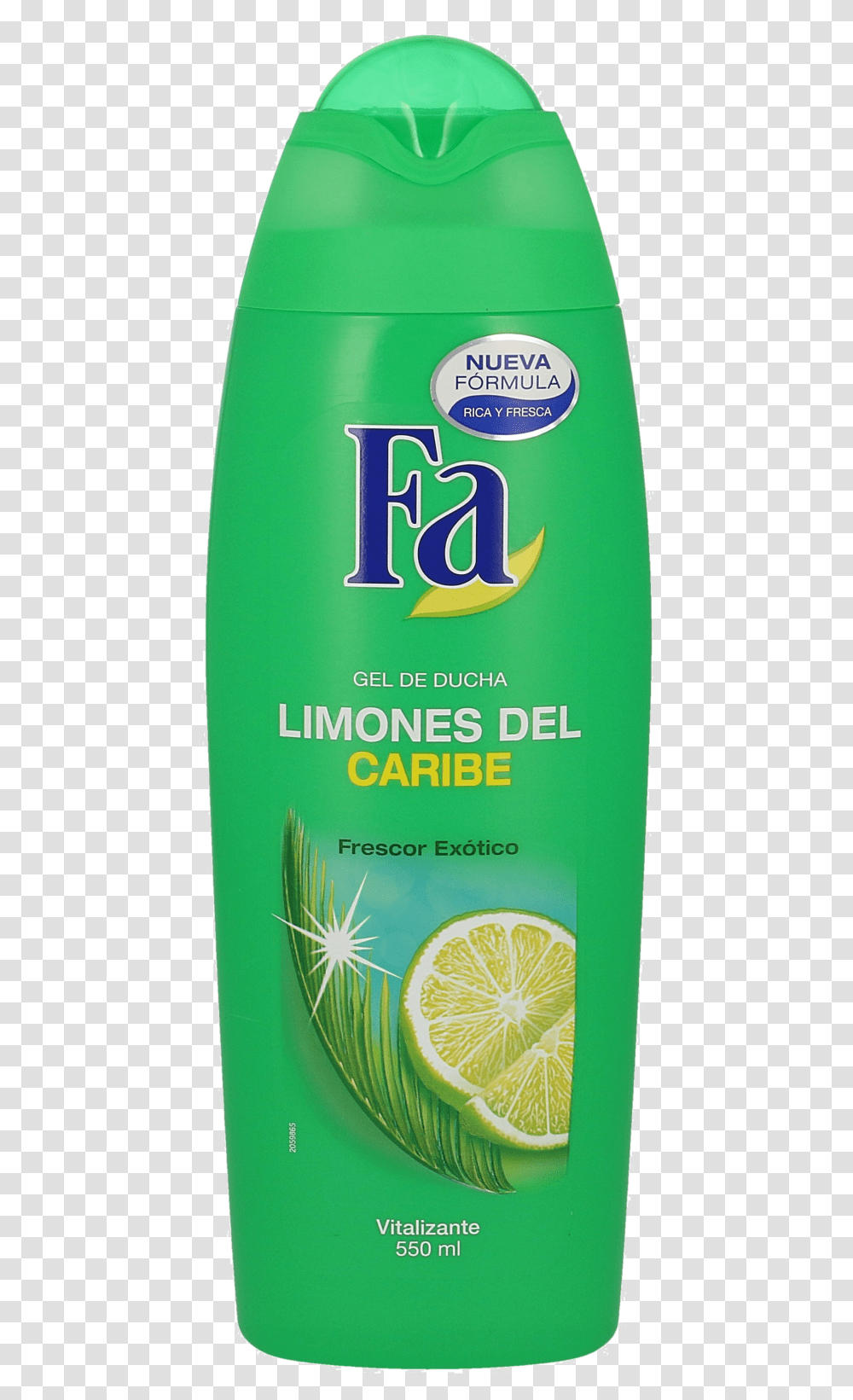 Gel Fa Limones Del Caribe, Bottle, Shampoo, Liquor, Alcohol Transparent Png