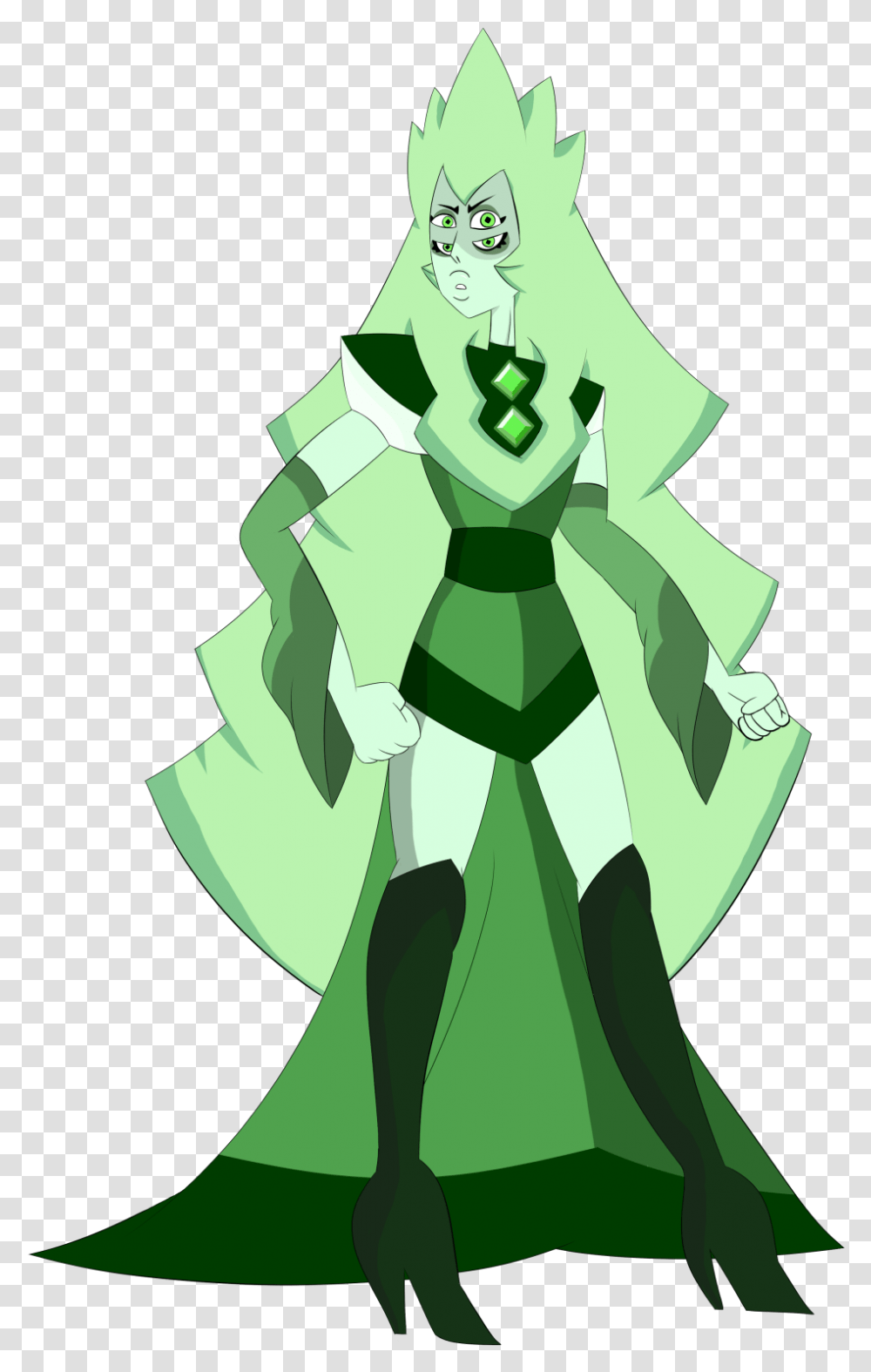 Gem Flow Green Diamond Green Diamond Is The Fusion Diamond Fusion Steven Universe, Elf, Recycling Symbol, Gemstone, Jewelry Transparent Png