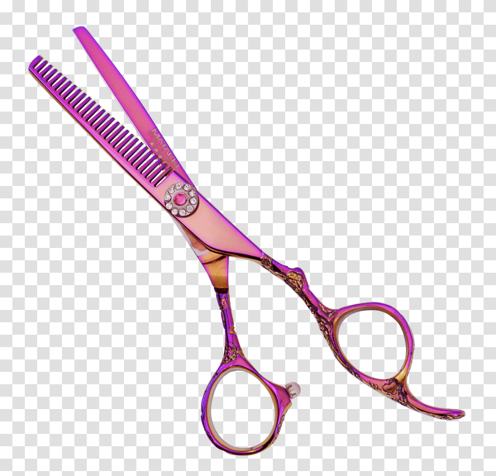 Gem Hairdressing Barber Scissor Large Selection, Scissors, Blade, Weapon, Weaponry Transparent Png