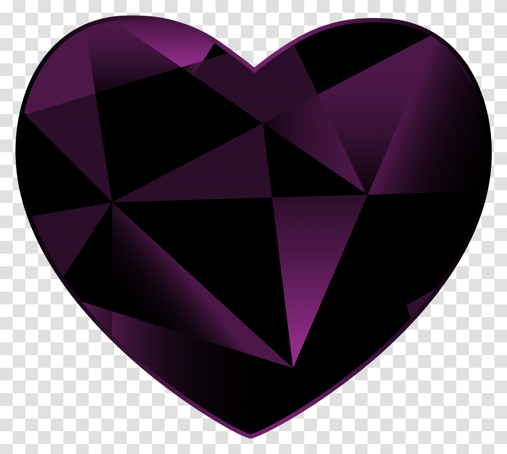 Gem Heart Clipart Black Gem Heart, Diamond, Gemstone, Jewelry, Accessories Transparent Png