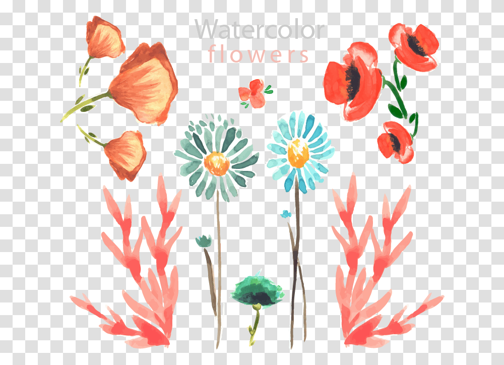 Gemalte Bilder Mit Wasserfarben, Plant, Flower Transparent Png
