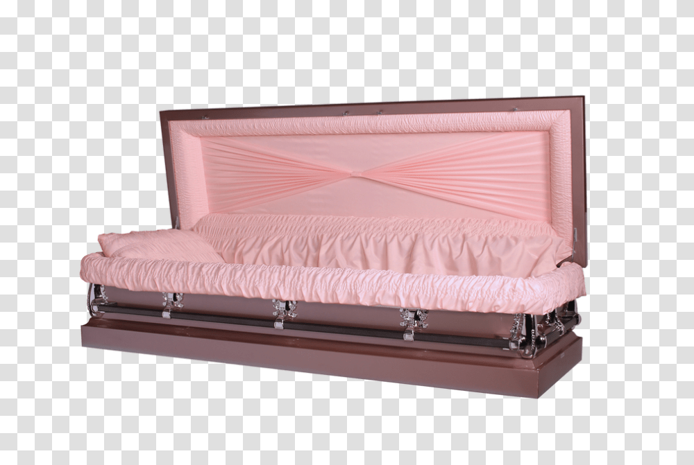 Gemini Lilac Purple With Pink Crepe Interior, Furniture, Bed, Funeral, Mattress Transparent Png