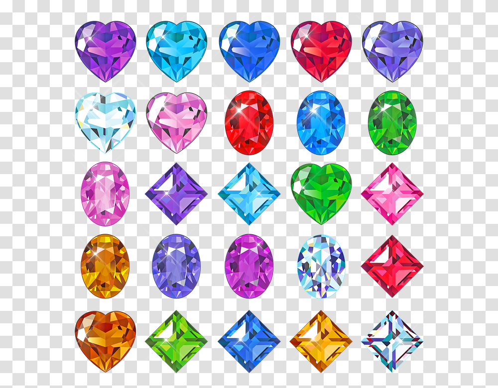 Gems Diamonds Rubies Emeralds Amethyst Jewelry Pietra Preziosa Vettoriale, Accessories, Accessory Transparent Png