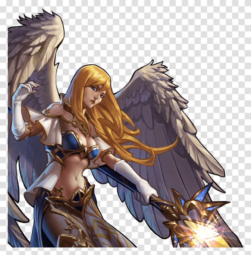 Gems Of War Character, Angel, Archangel, Person Transparent Png