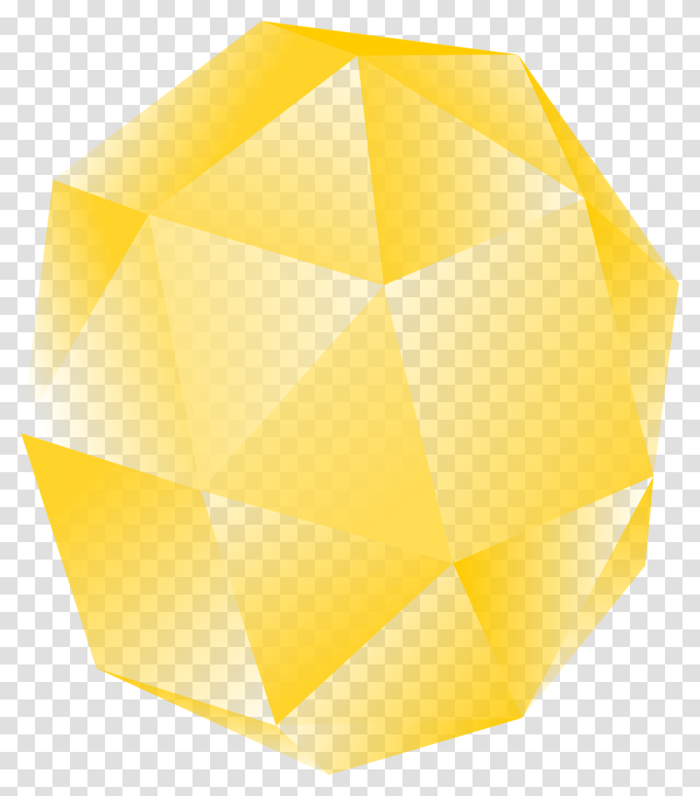 Gemshineyellowfree Vector Graphicsfree Pictures Triangle, Box, Lighting, Crystal, Paper Transparent Png