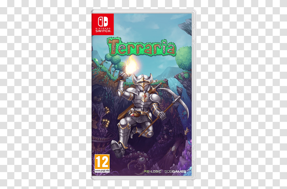Gen A Terraria Nintendo Switch, Poster, Advertisement, Knight, Sweets Transparent Png