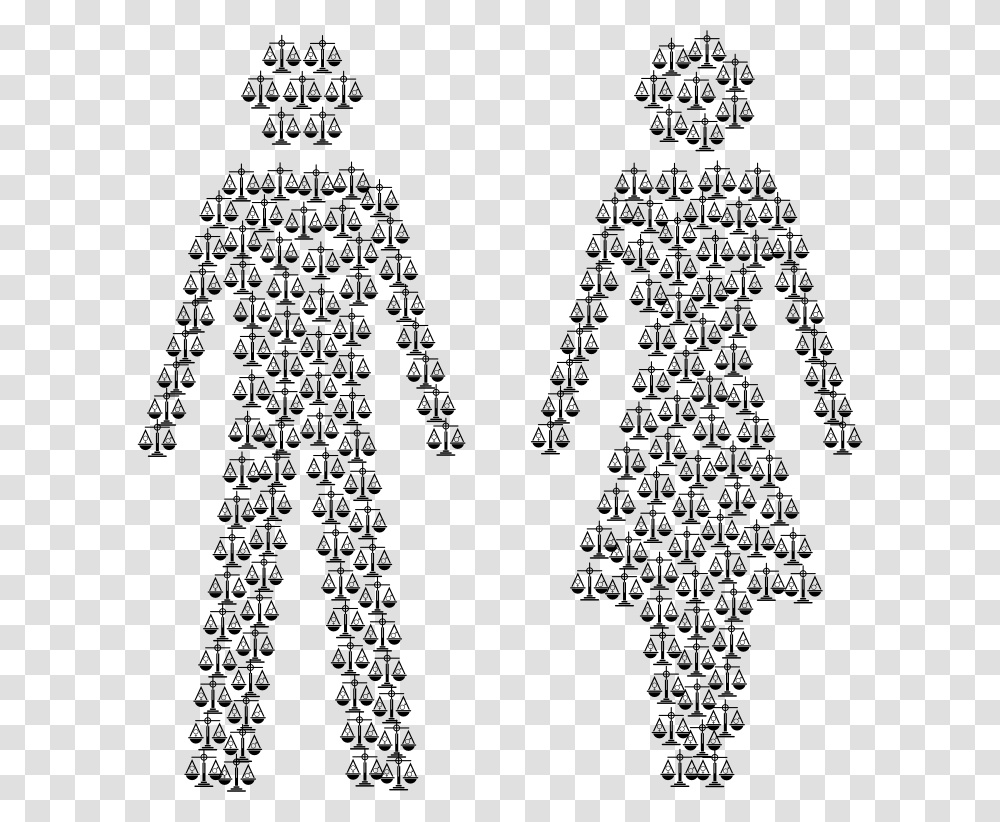 Gender Equality Male And Female Figures, Gray, World Of Warcraft Transparent Png