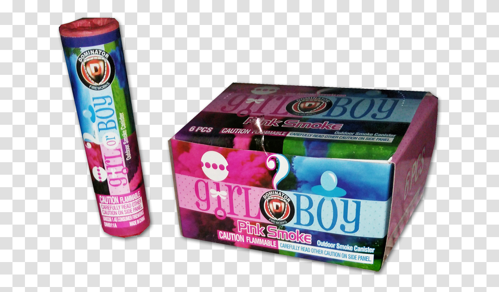 Gender Reveal Smoke Box, Tin, Can, Aluminium, Spray Can Transparent Png
