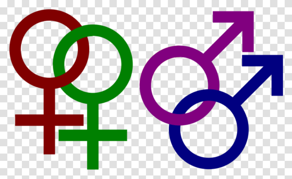 Gender Symbols For Homosexuality Same Sex Relationships, Logo, Trademark, Weapon, Weaponry Transparent Png