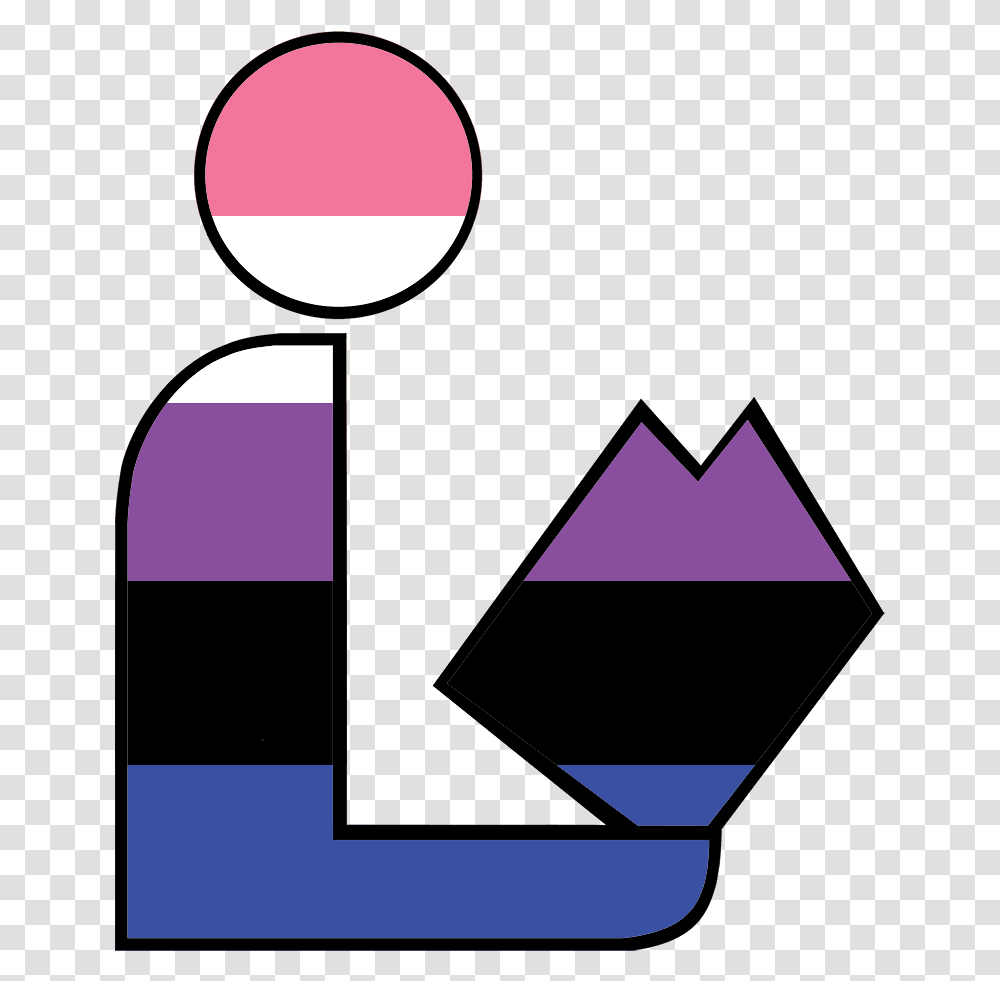 Genderfluid Pride Library Logo Genderfluid And Pansexual Flag, Triangle, Number Transparent Png