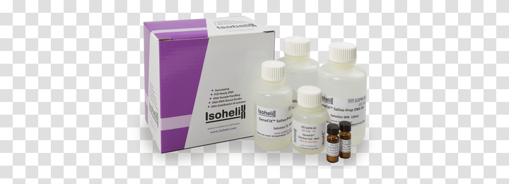 Genefix Dna Saliva Isolation Isohelix Cosmetics, Box, Label, Text, Bottle Transparent Png