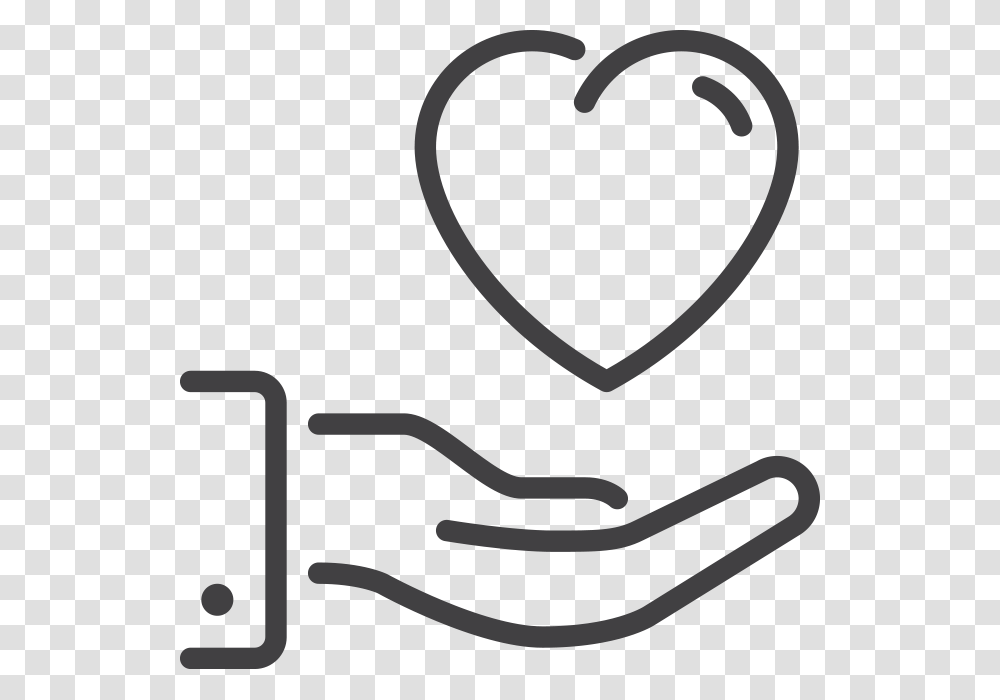 General Donation Good Deed Icon, Heart, Label, Cushion Transparent Png
