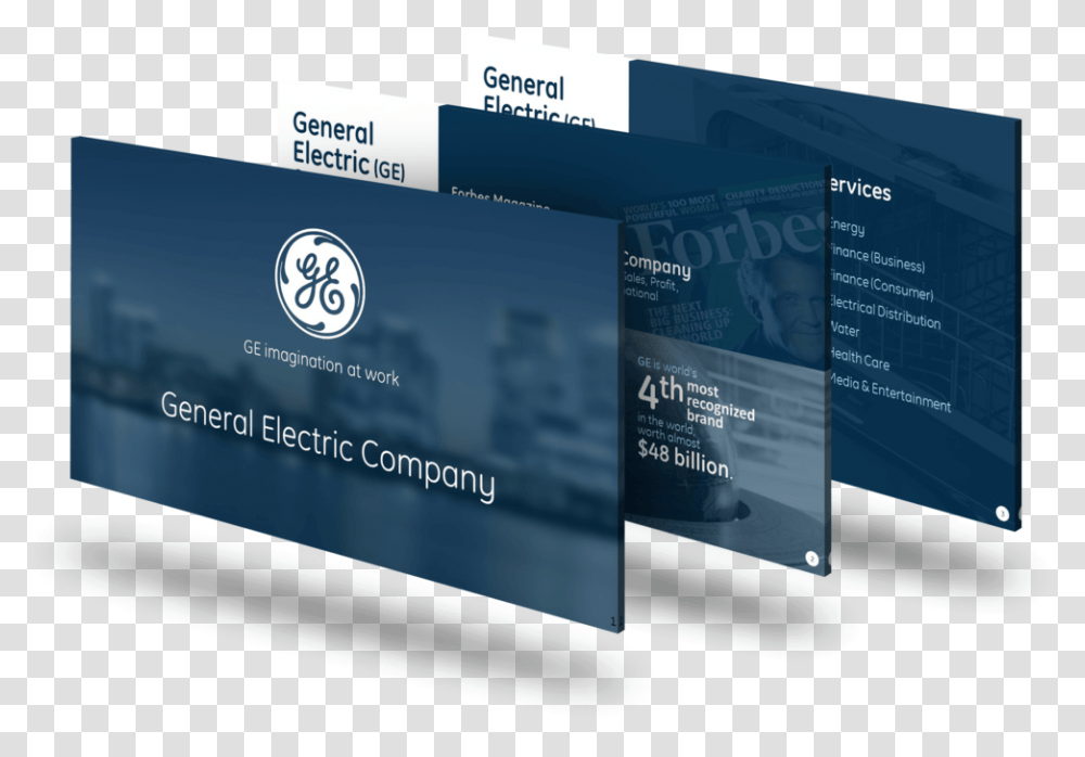 General Electric Powerpoint Deck Ge Capital, Business Card, Paper, Credit Card Transparent Png