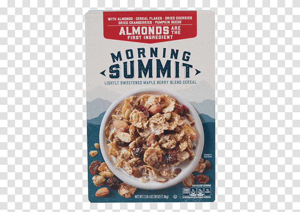 General Mills Morning Summit Cereal, Oatmeal, Breakfast, Food, Plant Transparent Png