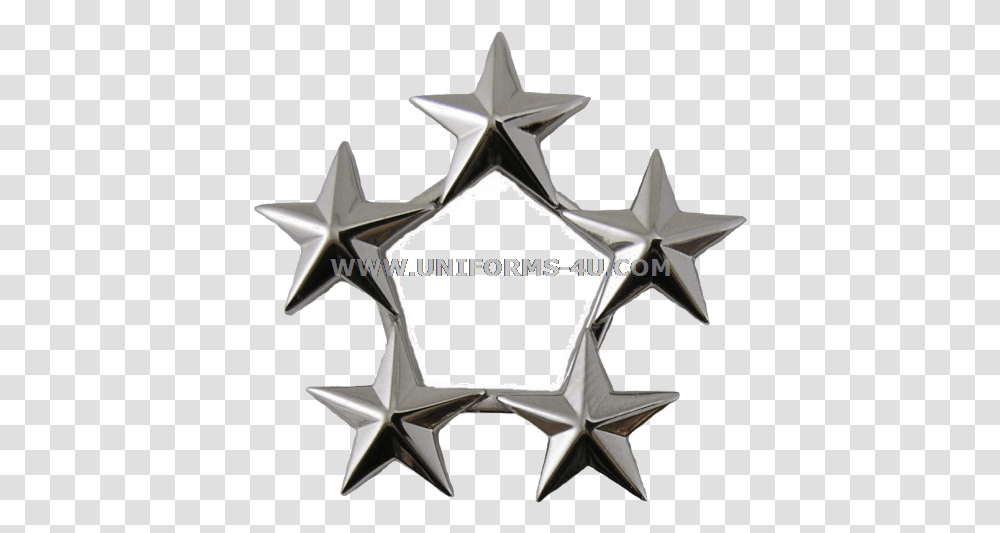 General Of The Army Air Force Or Fleet Admiral 5 Star Cap Rank Insignia 5 Star General Rank, Cross, Symbol, Star Symbol Transparent Png