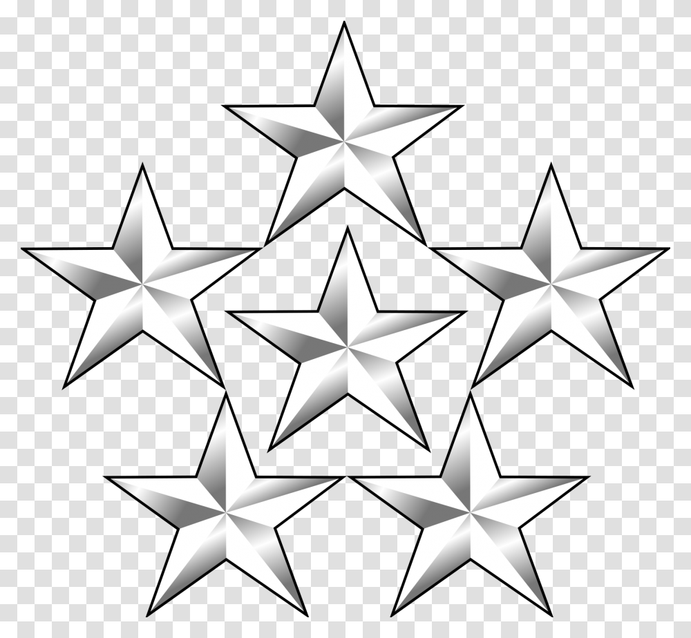 General Of The Army Rank, Star Symbol Transparent Png
