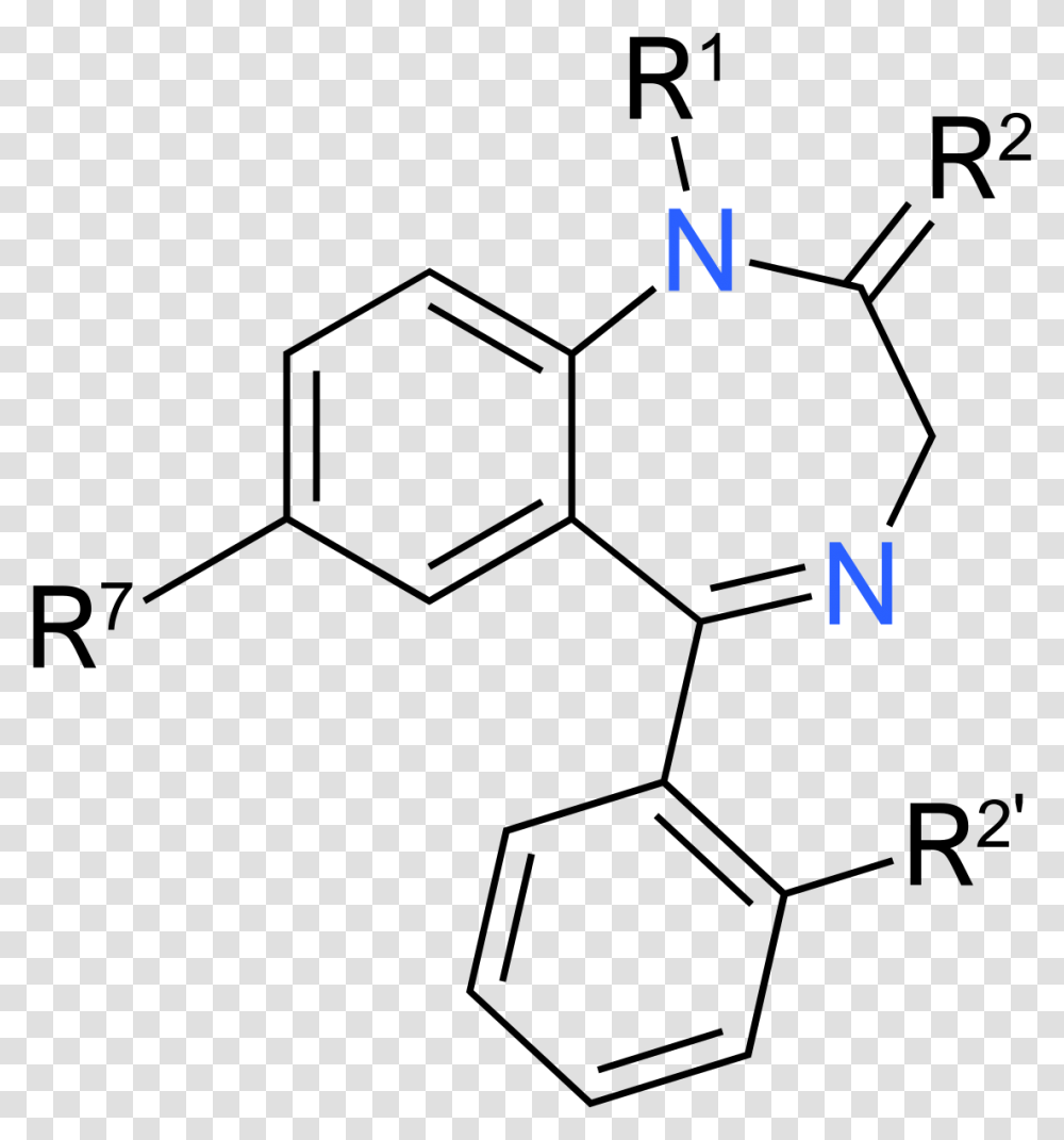 General Structure Of Benzodiazepine, Outdoors, Number Transparent Png