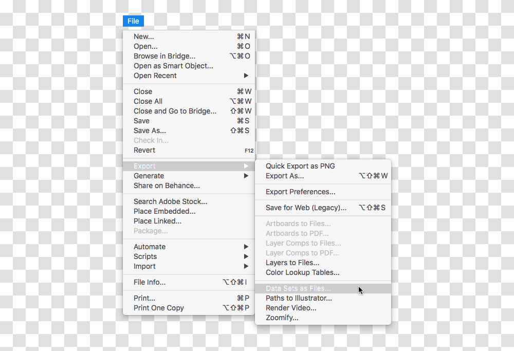 Generate Your Individual Files By Going To File Ampgt Adobe Photoshop, Page, Menu, Label Transparent Png
