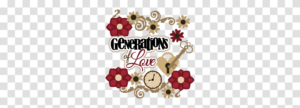 Generations Of Love Scrapbook Collection Heritage, Clock Tower, Floral Design Transparent Png