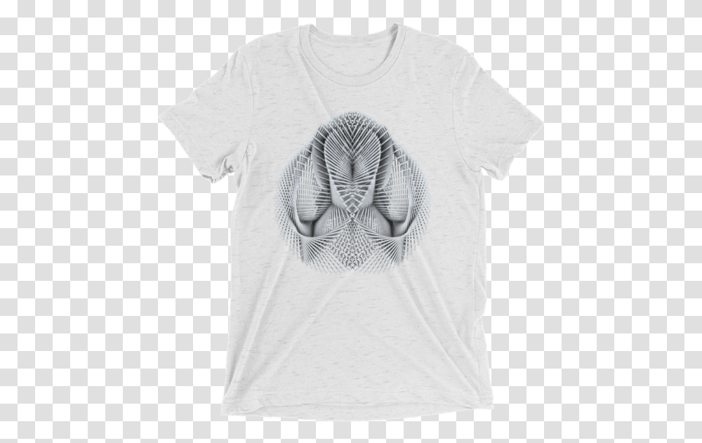 Generative Rorschach 1 Short Sleeve T Shirt T Shirt, Apparel, T-Shirt, Hand Transparent Png