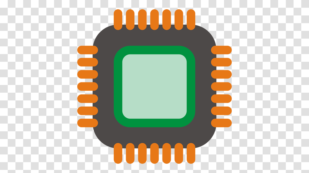 Generic Computer Chip Vector Image, Electronic Chip, Hardware, Electronics, Cpu Transparent Png