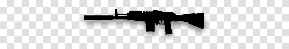 Generic Rifle Silhouette Vector Image Assault Rifle, Gray, World Of Warcraft Transparent Png