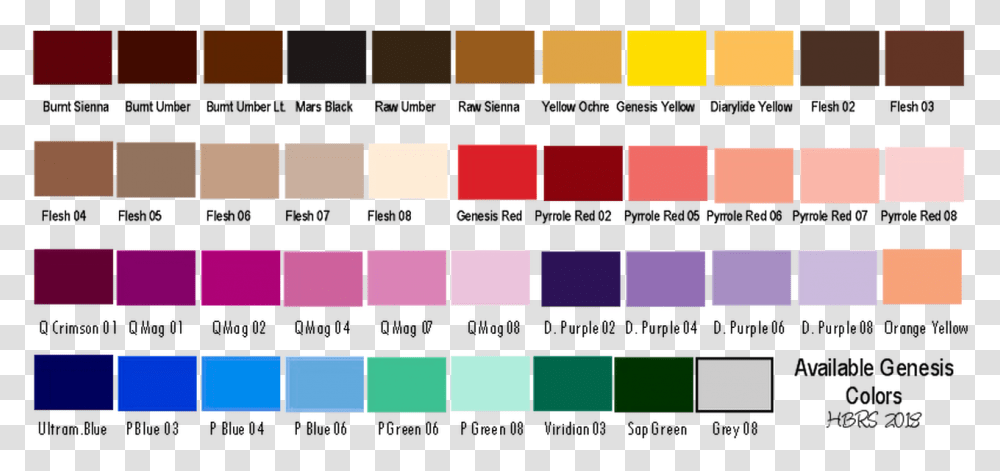 Genesis Individual Petite 43 Colors To Choose From Colorfulness, Paint Container, Palette Transparent Png