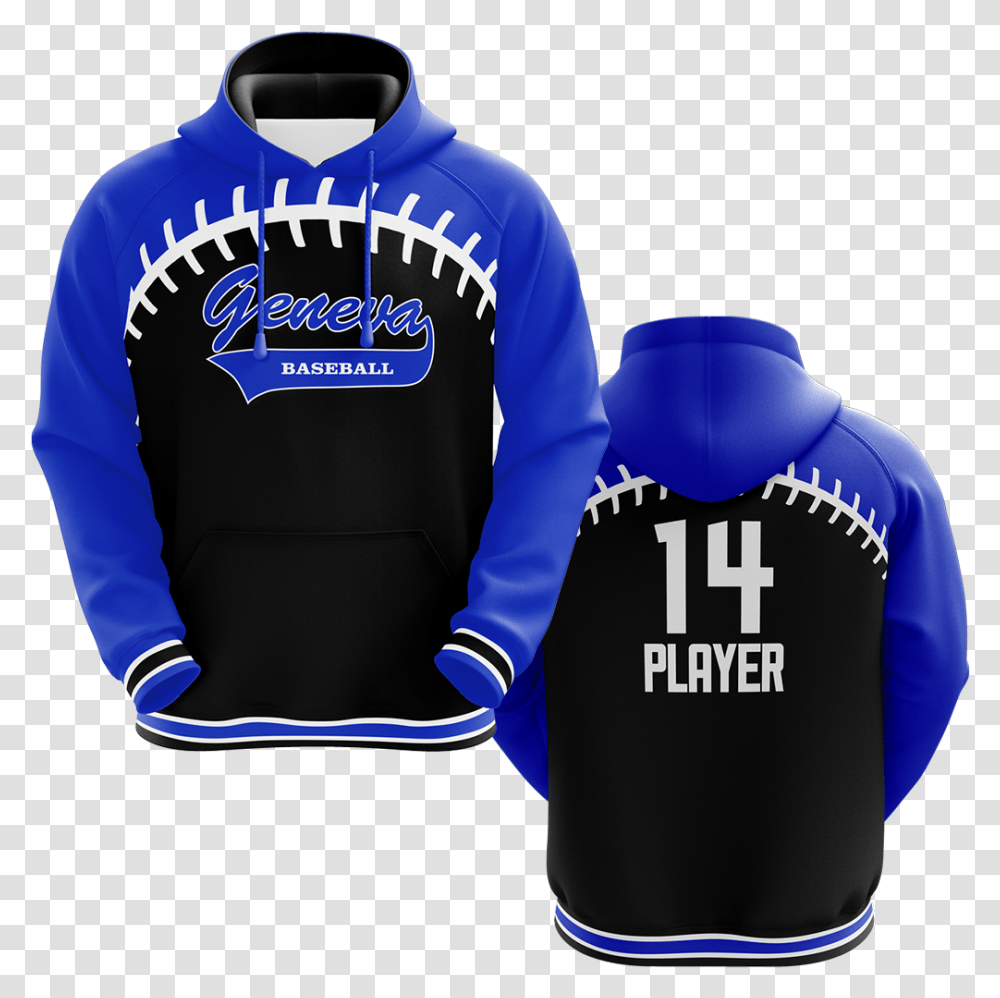 Geneva Baseballlaces Hoodie Dye Sublimation Baseball Sweatshirts, Clothing, Apparel, Sweater, Sleeve Transparent Png