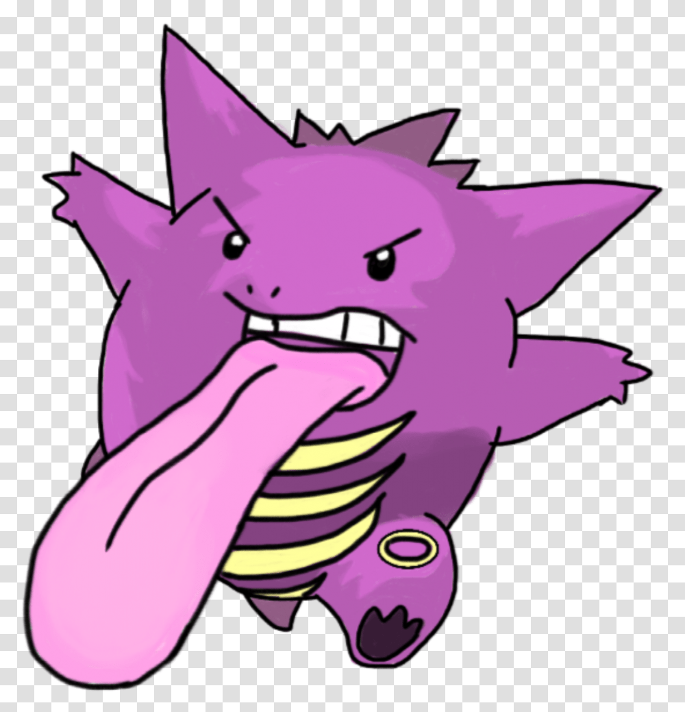 Gengar Lickitung Lickigar Pokemon Go Gengar Decal, Sweets, Food, Confectionery Transparent Png
