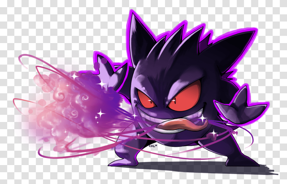 Gengar Used Dream Eater And Shadow Dream Eater Pokemon, Graphics, Art, Purple, Animal Transparent Png