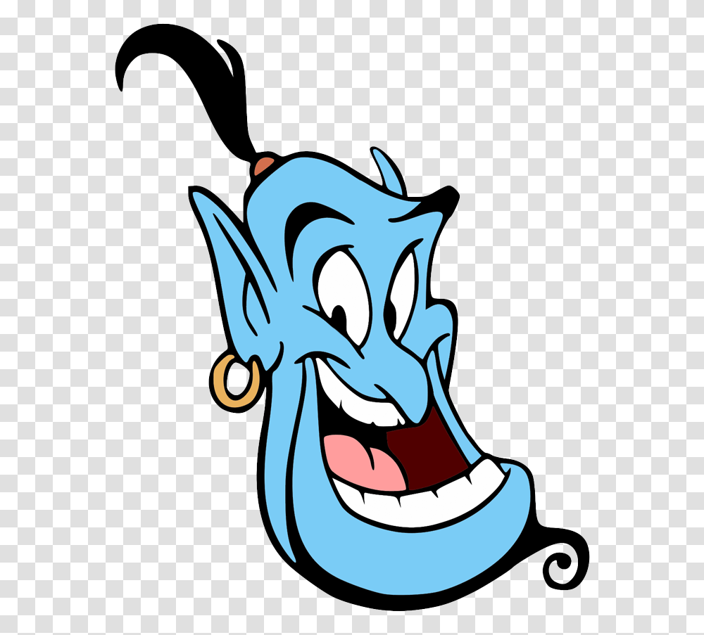 Genie S Smiling Face Genie Aladdin Coloring Page, Apparel, Shoe, Footwear Transparent Png