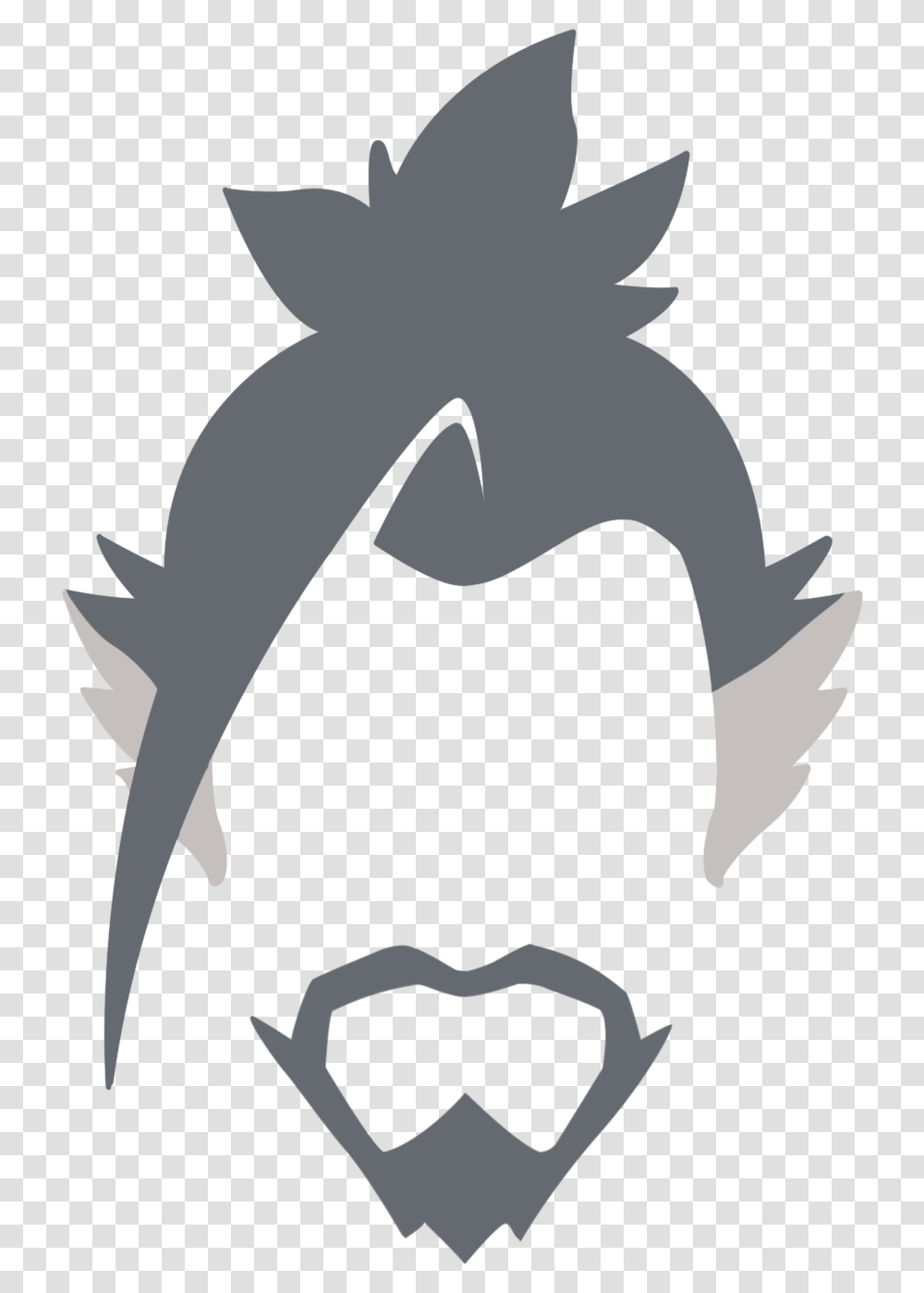Genji Icon Overwatch Hanzo Player Icon, Stencil, Animal, Silhouette Transparent Png
