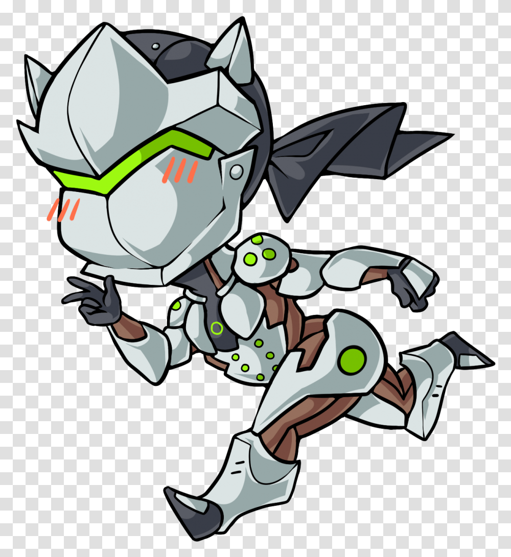 Genji Overwatch Chibi, Person, Soccer Ball, People, Mammal Transparent Png