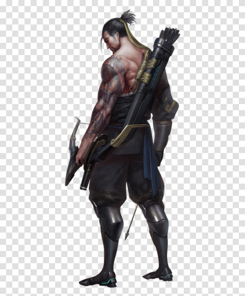 Genji Overwatch Mortal Kombat Raiden Dibujo, Person, Human, Weapon, Weaponry Transparent Png