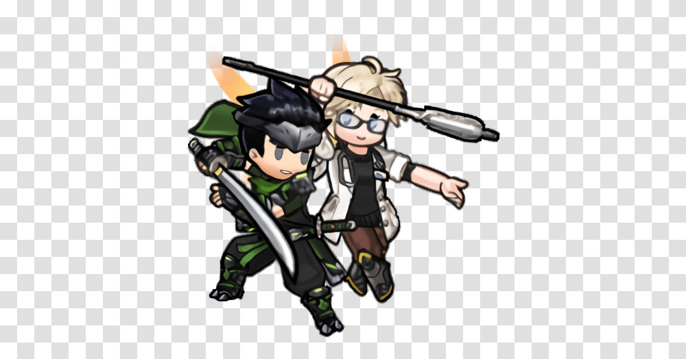 Genji Sparrow And Mercy Dr Ziegler In The Fire Emblem Fictional Character, Person, Human, Helmet, Clothing Transparent Png