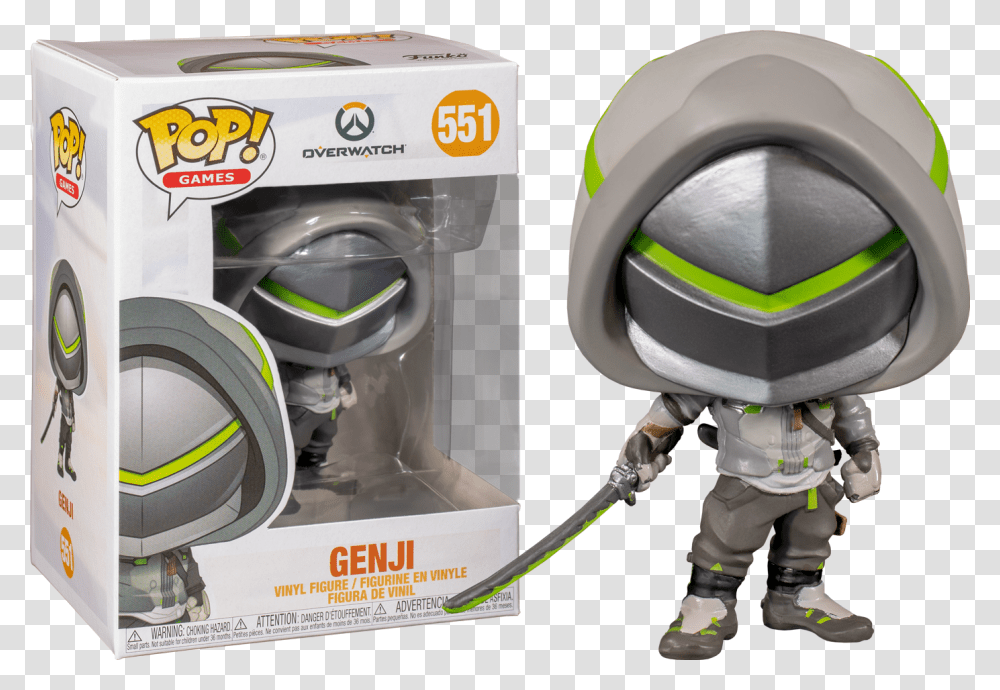 Genji With Sword Pop Vinyl Figure Action Figure, Helmet, Apparel, Person Transparent Png