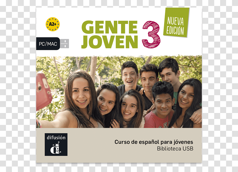 Gente Joven 3 Nueva Edicin Gente Joven Nueva Edicion By Encina Alonso, Person, Human, Advertisement, Poster Transparent Png