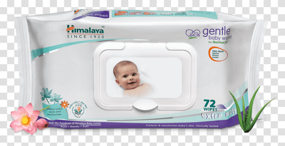 Gentle Baby Wipes 72s Himalaya Baby Wipes Price, Person, Human, Face, Newborn Transparent Png